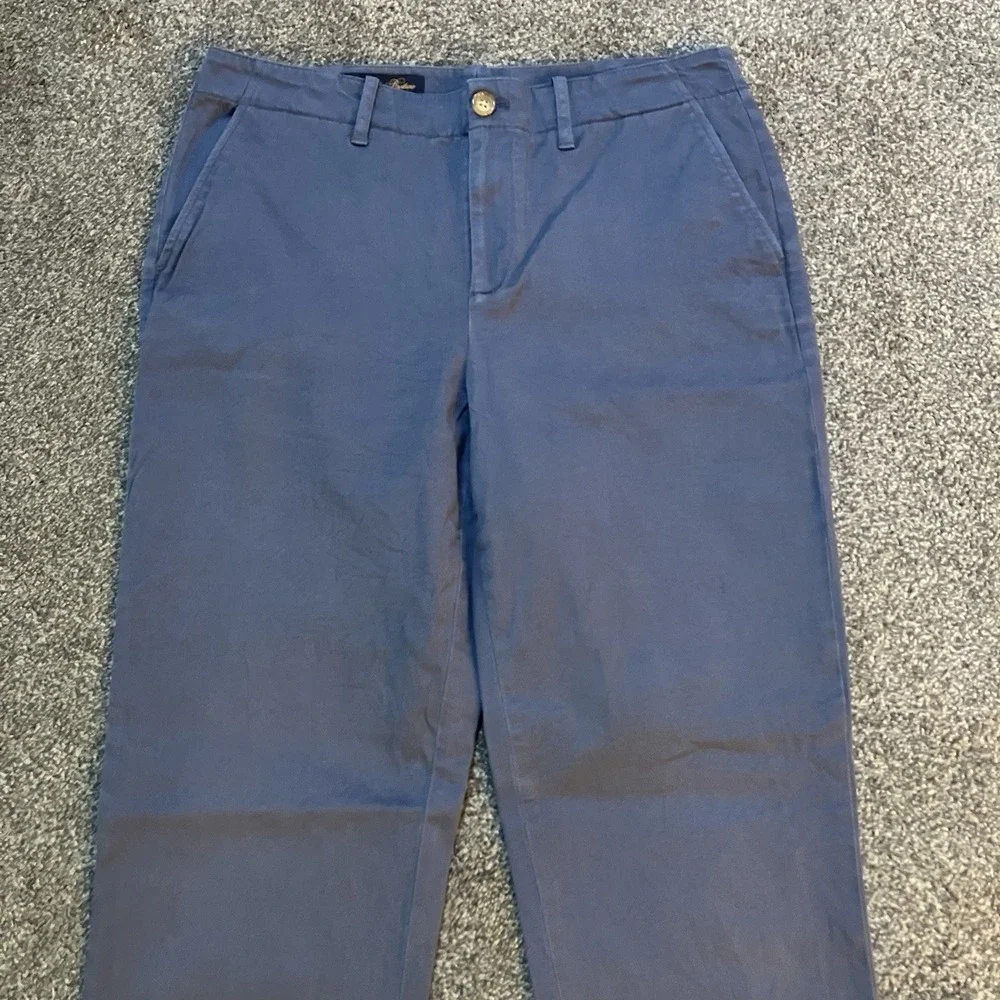 Brooks Brothers Women's Chino Pants‎ Size 8 Trousers Blue Cotton Blend Preppy